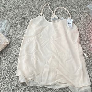 Cream colored tank top